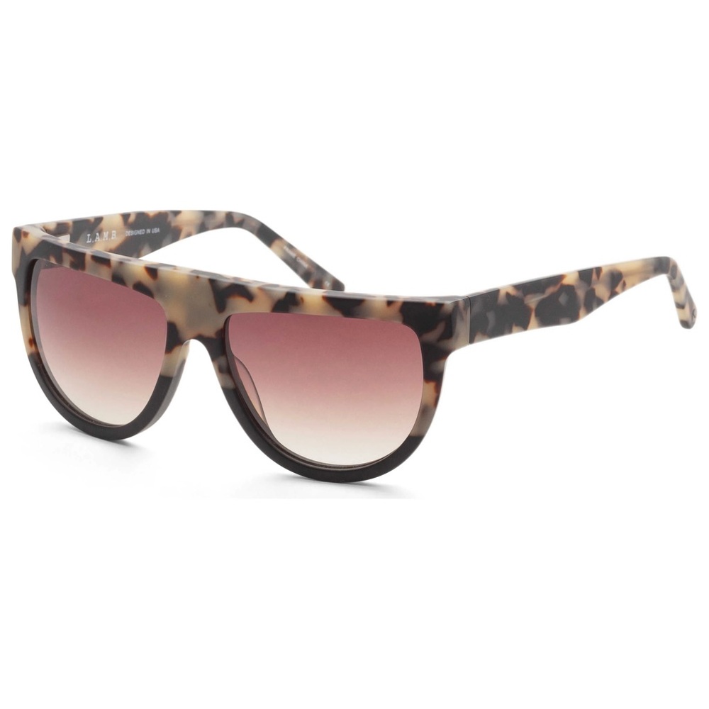 L.A.M.B. Women's Tortoise Black Brown Sunglasses New with Case